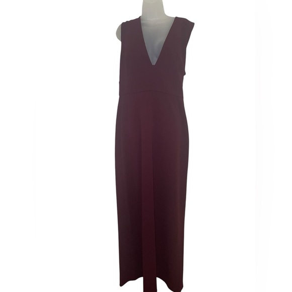 Sachin & Babi Loretta Gown Deep Wine Size 14 NWT | Sleeveless Formal Evening Dre - Picture 3 of 8